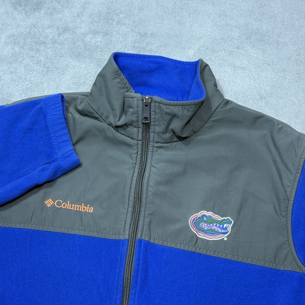 Florida Gators Columbia Jacket Mens L Fleece Full-Zip Cinch Waist Gorpcore NCAA